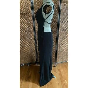 Size M-L//Vintage 90s Three Piece Sexy Sparkle Black Evening Gown